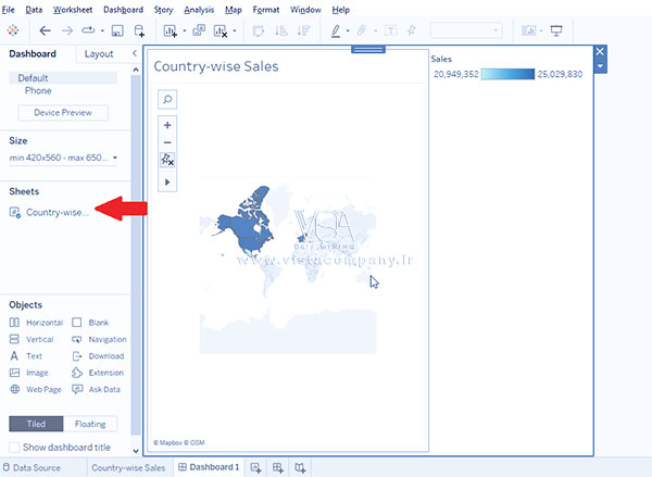 داشبورد تبلو Tableau - داده کاوی ویستا