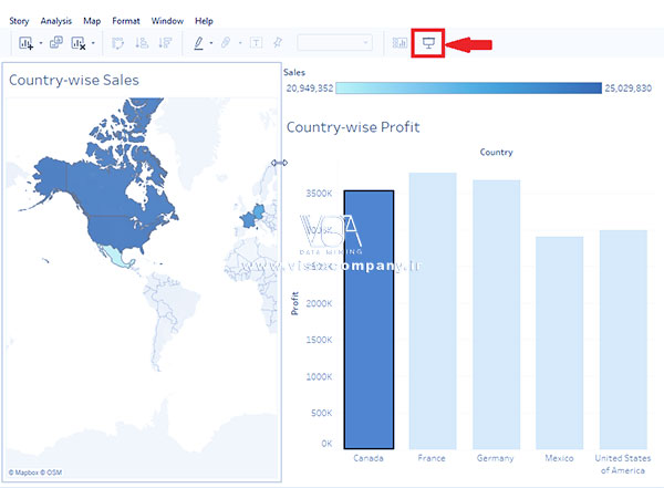 داشبورد تبلو Tableau - داده کاوی ویستا