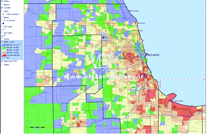 GIS سیستم های اطلاعات جغرافیایی - داده کاوی ویستا