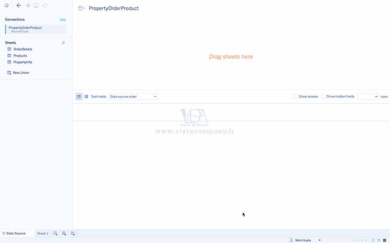 ایجاد ارتباط بین داده‌های مرتبط با منبع داده در Tableau - داده کاوی ویستا