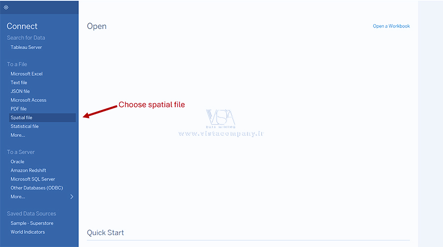 نحوه بارگذاری و مشاهده فایل‌های Shapefile در Tableau- داده کاوی ویستا