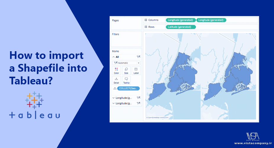 نحوه بارگذاری و مشاهده فایل‌های Shapefile در Tableau- داده کاوی ویستا
