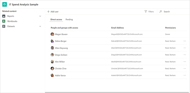 مدیریت مجوز ها و دسترسی ها در Power BI - داده کاوی ویستا