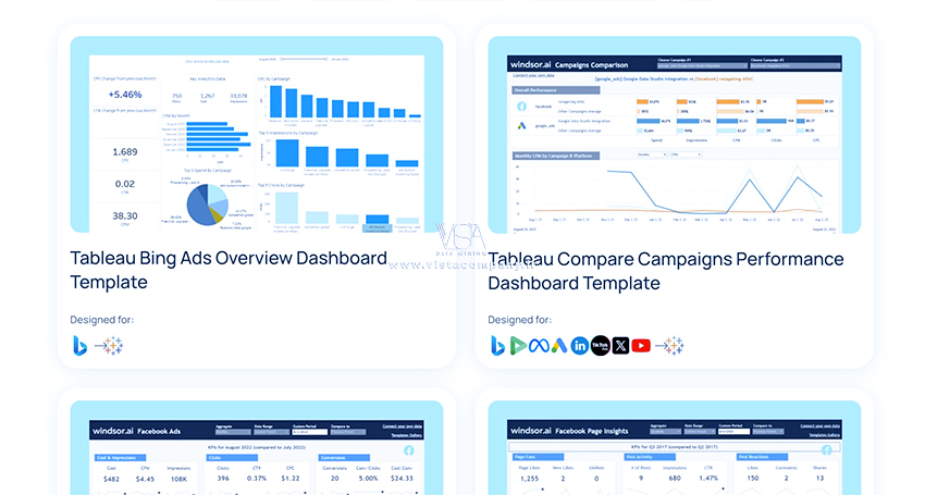 داشبوردهای آماده (Accelerators) در Tableau - داده کاوی ویستا